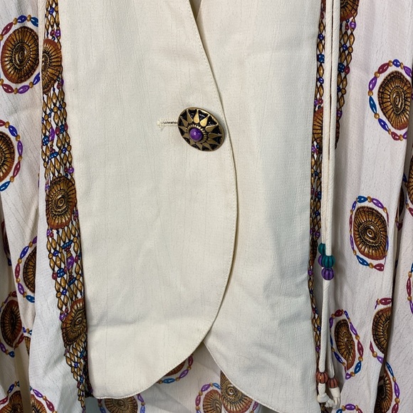 SOLD❣️❣️Vintage 80s/90s Componix Western Beaded/Tasseled Shirt Jacket✨ - Picture 3 of 9